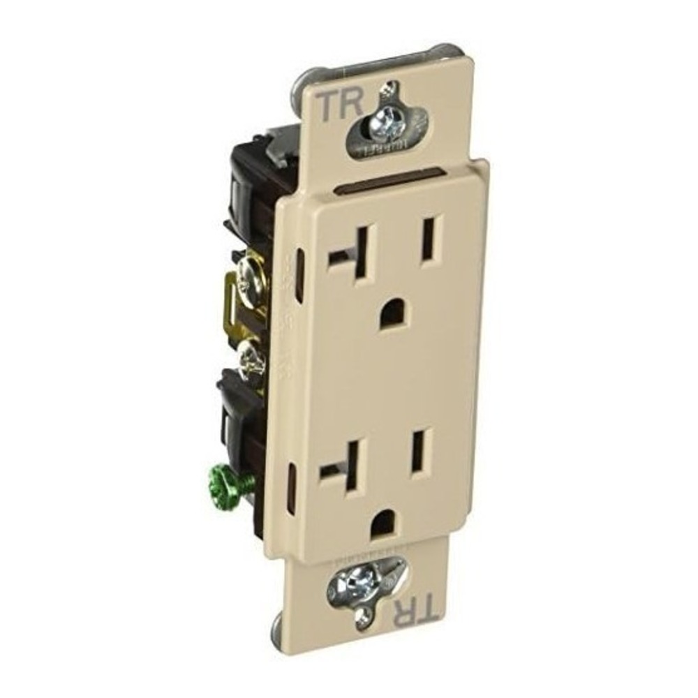 Lutron SCRS-20-TR-TP Satin Colors 20-Amp Duplex Tamper Resistant Receptac